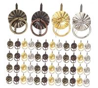 DIYEAH 80pcs Retro Style Handle Wardrobe Knobs Cabinet Mini Knobs Small Drawer Handle Iron