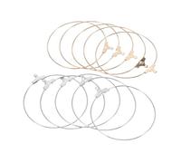 DIYEAH 80pcs Round Hoop Earrings Findings Lightweight Metal Wire Rings for Women DIY Jewelry Making Craft Accessories Fade Resistant Beading Supplies for Unique Earring Creations