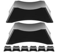 DIYEAH 8pcs Ball Base Small Stand Simple Practical Elegant Look Unique Shape Black Plastic Display Balls Space-saving for Home and Shopping Mall