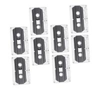 DIYEAH 8pcs Blank Music Cassette Tapes with Clear Cases for Audio and Voice Recording DIY Retro Party Messages Teaching Lessons Versatile Recording Use