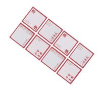 DIYEAH 8Pcs Chinese Style Sticky Memo Notes with Blessing Messages, Decorative Adhesive Notes for Scrapbooking and To-Do Lists, Portable Self-Stick Paper Pads for Office and School Use