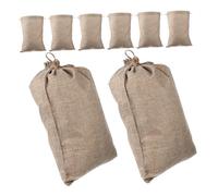 DIYEAH 8pcs Drawstring Burlap Storage Bags for Vegetables Reusable Potato Sacks with Tear-Resistant Fabric Practical Root Vegetable Holders for Home Kitchen