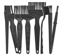 DIYEAH 8pcs Electric Cleaning Brush Set for Men, and Electric Clippers Maintenance Tool, Black Compact Kit for Beard and Hair Removal Accessories