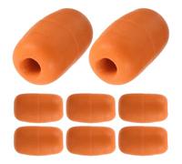 DIYEAH 8pcs Fishing Marker Buoys Rope Floats - Trap Deep Water Oval Float - 18mm Hole Diameter - High Visibility Marine Buoy for Boats Kayak Anchor Lines Crabbing Trail Dock Pool