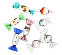 DIYEAH 8pcs Japanese Style Glass Candy Ornaments Mixed Home Adornment for Bedroom Living Desktop Decoration