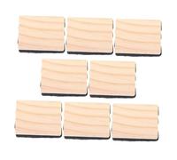 DIYEAH 8pcs Mini Wooden Felt Blackboard Erasers for Teachers and Students Lightweight Compact Chalkboard Cleaning Tools for Classroom Home Office Multipurpose Craft and DIY Use