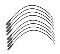 DIYEAH 8Pcs Mono Female Jack Audio Cable for Headphone Connector Wire Earphone Cord Speaker Repair Durable High Fidelity Sound Transmission