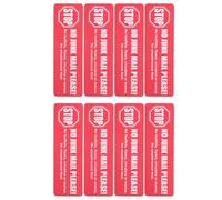 DIYEAH 8pcs No Junk Mail Mailbox Stickers - Self-adhesive Warning Decals for Outdoor Mailboxes, Anti Direct Mail Signs for Home and Business Use