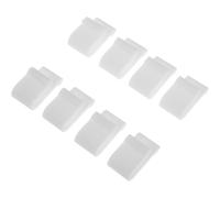 DIYEAH 8Pcs Non-Slip Silicone Cookware Protector Clips for Oven and Cast Iron Lids Heat Resistant Pot Lid Lifters and Bumpers Multipurpose Pan Protectors Replacement in White and Easy to