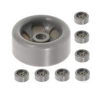 DIYEAH 8pcs Plastic Dryer Pulley Wheels Replacement, Idler Wheel Parts for Drum Support and Smooth Turning, Reduce Friction, Compatible with Tumble Dryer Repairs