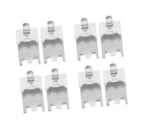 DIYEAH 8pcs Refrigerator Clips and Freezer Shelf Support Clips Stainless Steel Metal Shelf Clamps for Fridge and Replacement Set