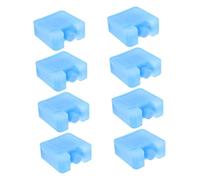 DIYEAH 8pcs Reusable Freezer Blocks for Air Coolers High Efficiency Ice Packs for Meal Prep Shipping Grocery Storage Easy to Use Space Saving Ice Crystal Boxes