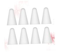 DIYEAH 8PCS Silicone Tip Caps for Pen Sleeves White Silicone Covers Enhance Drawing Accuracy Silence Compatible with Devices