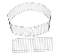 DIYEAH 8pcs Small Metal Pet Playpen Cage Fence for Hamsters Rabbits Small Animals Indoor Outdoor Exercise Security Enclosure Scratch-resistant Panels