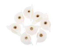 DIYEAH 8pcs Small Plastic Bearing Pulley Wheels for Refrigeration Cabinets Silent Clothesline and Traction Pulley Replacement Lightweight Sliding Door Rollers for Supermarkets and Food