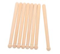 DIYEAH 8pcs Solid Wood Drumsticks for Non Slip Grip Handmade Wooden Mallets for Electronic Drums Marching Snare and Practice Sessions Durable Drumsticks for Drum and Beginners