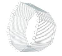 DIYEAH 8Pcs White Hamster Fence Safe Iron Wire Exercise for Small Pets and Environmental-friendly Barrier for Hamsters Squirrels Reptiles Stress Relief Playpen