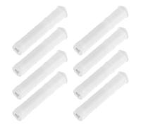 DIYEAH 8Pcs White Hidden Push Latch Cabinet Door Opener, 20Mm Travel Spring-Loaded Touch Catch for Wardrobes, Kitchen Cupboards, and Rv Closets