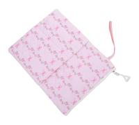 DIYEAH A5 Book Sleeve Floral Pattern Protective Book Cover with Zipper and Front Pocket Lightweight Reusable Polyester for Reading and Library Use