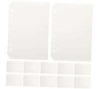DIYEAH A5 Frosted Pp Dividers 12-Pack for 6-Ring Binders Detachable Notebook Index Tabs for Organizing Planners and Notebooks