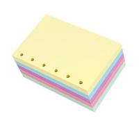 DIYEAH A7 Coloured Loose Leaf Refills 250 Sheets 6 Hole Paper Inserts for Ring Binder Notebook Refillable Planner Fade Resistant for Students and Artists