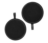 DIYEAH Absorbent Coasters Smooth Artificial Leather Cup Pads Insulation for Drink Protection and Watermark Prevention in Vehicles