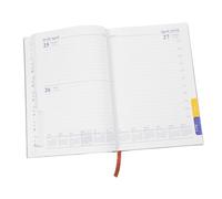 DIYEAH Academic Daily Planner Notebook Portable English Year Agenda with Chic Design Spacious Layout Smooth Writing Paper for Students Teachers Office Organization