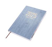 DIYEAH Academic Daily Planner Notebook Portable Lightweight Schedule Notepad with Monthly Index Smooth Thick for Writing Household and Office Use Decorative Denim Blue Agenda