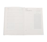 DIYEAH Academic Organizer A5 Brown Paper Daily Planner Notebook with Smooth Writing Experience and Goal Tracking Modern Minimalist Style for School and Office Use for Professionals