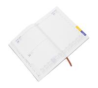 DIYEAH Academic Planner Purple Weekly Monthly Organizer Writing Book Spacious Layout for Teachers Students Daily To Do List Notebook with Classic English Interface and Chic Design