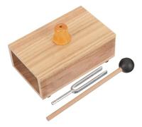 DIYEAH Acoustic Experiment Tuning Fork Set with Wooden Hammer and Resonance Box for Physics Studies and Sound Therapy in Yoga Practice