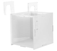 DIYEAH Acrylic Fish Breeding Box 15x15x15cm White Isolation Incubator for Guppy Fry Shrimp Hatchery Aquarium Breeder Tank Suitable for Fish Tank Separation