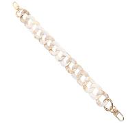 DIYEAH Acrylic Handbag Chain Purse Chain Strap Retro Colorblock Handmade Detachable Bag Accessory for Women Stylish Daily Use