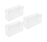 DIYEAH Acrylic Sign Plate Holder with Quick Installation and Multi-functional Display 3pcs the Panel Mount Name Plate Holder for Office Workstations and Conference Rooms