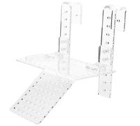 DIYEAH Acrylic Turtle Drying Platform with Climbing Slope, Floating Tortoise Terrace for Aquarium, Wall-mounted Reptile Resting Island Suitable for Deep Water Tanks (size S) Assorted style