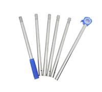 DIYEAH Adjustable 6-section Telescopic Window Opener Rod with Ergonomic Design, Metal and Plastic Push Pull Pole for Curtains and Windows, Suitable for Home and Office Use