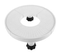 DIYEAH Adjustable Height Air Conditioner Stand with Multifunctional Storage Shelf Bracket for Round Condenser Elevated Base for Mini Fridge Washer and Split Ac Units White