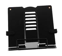 DIYEAH Adjustable Iron Reading Stand for Books and Tablets, Blue-Black Desktop Book Holder with Multi-Angle Support, Household Reading Rack Suitable for Home and Office Use