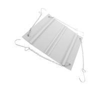 DIYEAH Adjustable Square Air Deflector for Ceiling Units and Air Outlets White Stainless Steel and Abs Material with Multifunctional Design and Easy Installation