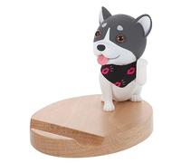 DIYEAH Adorable Dog Phone Holder Compact Desktop Stand for Mobile Devices Chic for Watching Movies and Live Broadcasting Practical and Stylish Home Decor