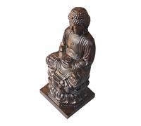 DIYEAH Agarwood Buddha Statue Sitting Religious Desktop Decor Ornament for Home Decoration Spiritual Buddhist Figurine with Elegant Design Gift for Buddhism Enthusiasts