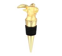 DIYEAH Alloy Goat-Shaped Wine Bottle Stopper Creative Animal Design Wine Bottle Plug for Bar and Party Reusable Sealing Cork Stopper