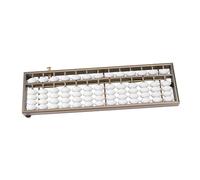 DIYEAH Aluminum Alloy Abacus 13 Digits Rods Math Learning Educational Toy Brain Developing Arithmetic Tool for Students Accountants