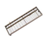 DIYEAH Aluminum Alloy Abacus with 13 Digits Rods for Arithmetic and Brain Developing, Chinese Style Educational Math Toy Suitable for Office and Collection Use
