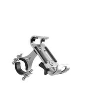 DIYEAH Aluminum Alloy Bike Phone Holder for Handles Fixed Non Rotatable Compatible with Phones Easy Install Durable Bicycle Bracket Silver