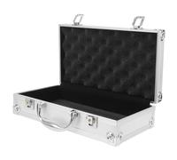 DIYEAH Aluminum Alloy Portable Medicine Cabinet Lockable Hard Case 29x16x7cm Multifunctional Household Medical Storage Box with Key for Travel and Emergency Use