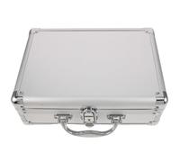 DIYEAH Aluminum Alloy Storage Box With Key Lock Portable Hard Shell Protective Case Velvet Padding For Tools Documents Microphones Cameras Equipment