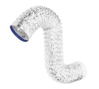 DIYEAH Aluminum Foil Kitchen Vent Hose Bent Chimney Flue Flexible Kitchen Vent Hose Stove Flue 1.5m Length