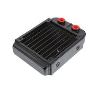 DIYEAH Aluminum Liquid Cooling Radiator for CPU Heat Exchanger Efficient Computer Accessory for Optimal Heat Dissipation Threaded Port Durable Design for Extended Use