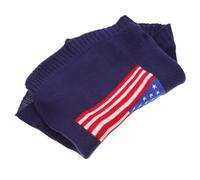 DIYEAH American Flag Dog Sweater for Small Dogs M Size, Acrylic Fibers, Comfortable and Easy to Put, for Christmas and Photo Taking with Stylish Holiday Design